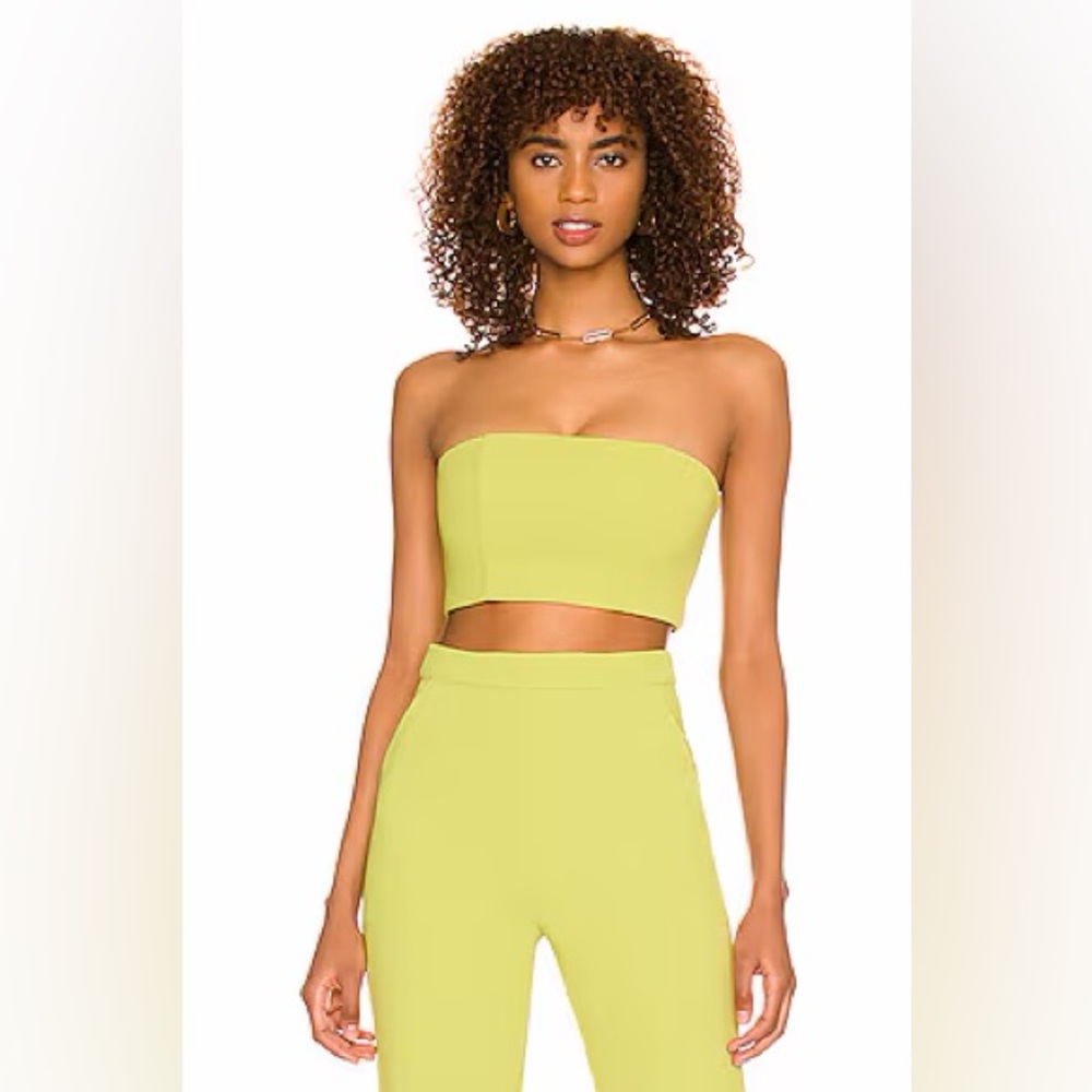 New NBD Topaz Bandeau Top in Green, Size S